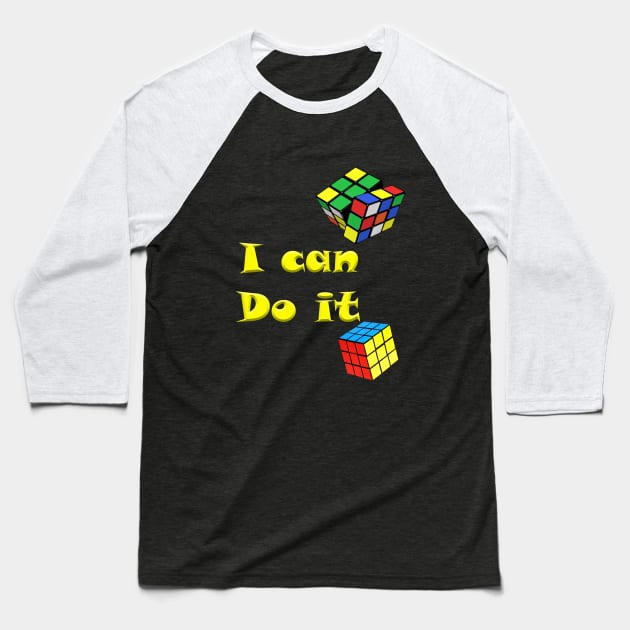 i can do it Baseball T-Shirt by Zaina750